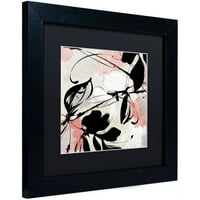 Трговска марка ликовна уметност манифест со корали платно уметност по боја пекарница црна мат, црна рамка
