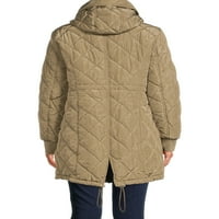 Марк Алан женски ватирана палто со анорак пуфер