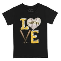 Младите Мали Репка Црна Питсбург Пирати Бејзбол Љубов Маица