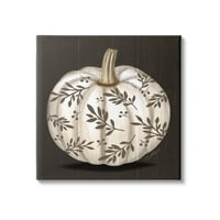 Графичка уметност во форма на тиква од тиква есен во форма на лисја, завиткана од платно, печатење wallидна уметност, дизајн